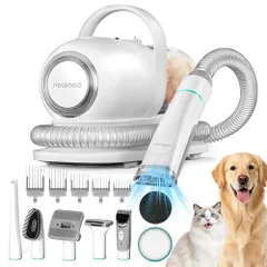 【ブラシと掃除機一体型】Neakasa ペット用バリカン 犬 猫美容器 多機能ペット掃除機 ペットグルーミングセット 電 新着
