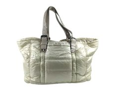 BOTTEGA VENETA ボッテガヴェネタ トートバッグ スピンネーカー イエロー系 ベージュ系 ナイロン レザー レディース イントレチャート ショルダーバッグ