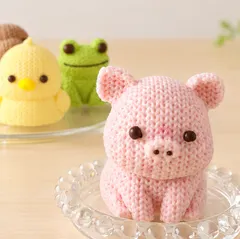 【送料無料】「編みぐるみ？いいえ、ケーキです。」もこもこ恋する苺のレアチーズケーキ