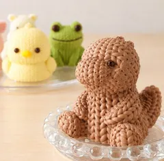 「編みぐるみ？いいえ、ケーキです。」恐竜の濃厚チョコレアチーズケーキ 新着