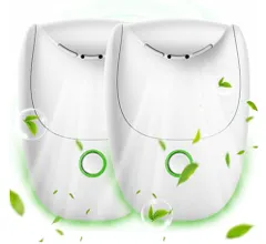 【新登場・2個セット】 マイナスイオン発生器 脱臭機 オゾン発生器 空気処理 静音設計 操作簡単 コンセント式 小型 軽 セール
