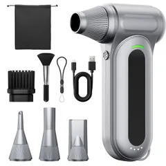 【期間限定】☆新品☆【家電批評ベストバイ受賞】エアダスター 無段階&4段階風量調整 電動ブロワー 小型 ブロアー 強力 LEDライト