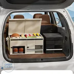 【期間限定】自動車 汎用 車載用 折りたたみ収納ボックス トランク用 ラゲッジスペース 60L 大容量 布製 収納ケース ブラック 