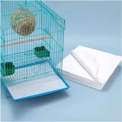中古 人気商品鳥籠シート 鳥ケージ用 鳥かごパッド紙 100枚セット使い捨てペーパー下敷き 鳥のふん掃除 Yurika 簡単清 即納