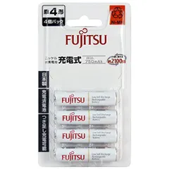 【期間限定】富士通 ニッケル水素電池 単4形 1.2V 4個パック 日本製 HR-4UTC(4B) 
