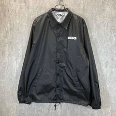 CDG ナイロンコーチジャケット SZ-J029 size L ブラック シーディージー