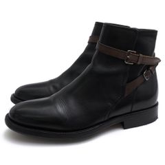 ブッテロ／BUTTERO ジョッパーブーツ シューズ 靴 メンズ 男性 男性用 レザー 革 本革 ブラック 黒 B2001 DALLAS ショート丈 プレーントゥ レザーソール