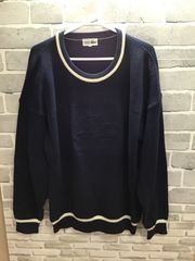 A【A26-21】◇ CHEMISE LACOSTF シュミーズラコステ　サイズ5 ニットセーター　ネイビー