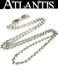 CHROME HEARTS 銀座店 クロムハーツ ロールチェーン ネックレス シルバー メンズ SV925 18インチ 105039
