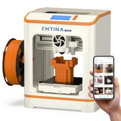 ★新品★Entina TINA2C mini 3D プリンター、完全に組み立て済み、WiFiクラウド印刷、アプリ制御25｜在庫あり