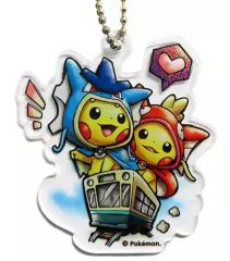 중고 雑貨 F. 피카츄 コイキングごっこ＆ 갸라도스 ごっこ 電車 「ポケットモンスター アクリルキーホルダーコレクション コイキングごっこ＆ 갸라도스 ごっこ 피카츄 」