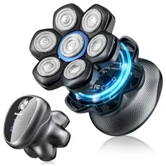 【新品】スキンヘッド用シェーバー 120枚刃 2段階スピード 7Dスキンヘッド ハゲ用 坊主用 頭髪シェーバー パワーフ｜在庫あり