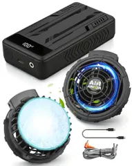 【期間限定】【新品】ファンバッテリーセット 【瞬間冷却x超強力送風】 ペルチェ ファン 業界最大7.5センチペルチェプレート搭載 4