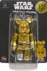 중고 フィギュア BE＠RBRIC-ベアブリック- 100% C-3PO 「Happy 쿠지 スター・ウォーズ サーガ」 ベアブリック賞