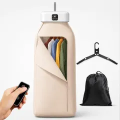 【送料無料】Fit&Fact 衣類乾燥機 ポータブル 小型 速乾 600W 2段階温風 最大8時間タイマー リモコン 折りたたみハン