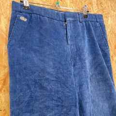 CHEMISE LACOSTE シュミーズ ラコステ コーデュロイパンツ 太畝 ブルー W87 メンズ ズボン ボトムス ワンポイント ワンポイントロゴ ワニ アメカジ