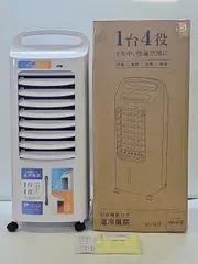 【激安】【ほぼ新品・2026年製】QUADS QS617 加湿機能付き温冷風扇 涼風・温風・送風・加湿の4役 風量3段階 水タン