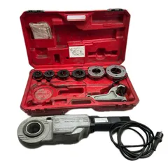 【即納】Asada ポータブルネジ切り機 ケース付 コード式 現状品 SUPER-EGO SUPERTRONIC2000