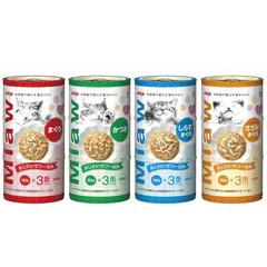 【激安】アイシア ミャウミャウ MiawMiaw 3P 160g×3缶パック 4種×1パック （計4パック） 
