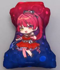 중고 쿠션・본체 보종 마린 ミニキャラ スカートドレス 口開き ダイカットクッション マリンタワー型 "가상 YouTuber ホロライブ 宝鐘マリン×横浜マリンタワー コラボレーション」