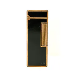 【即納】【希少】dunhill ダンヒル ジェムタイプ ブラック ローラー ガスライター 着火未確認