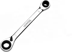 【期間限定】LEONTOOL ダブルボックスラチェットリンチ ラチェットメガネレンチ 4-in-1 ストレート型 両頭ラチェットレン