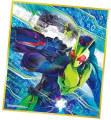 중고 食玩 雑貨 5.仮面ライダーゼロワン リアライジングホッパー vs 仮面ライダー滅 アークスコーピオン 「仮面ライダー色紙ART8」
