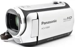 パナソニック ビデオカメラ Panasonic HC-V100M シルバー 中古 届いてすぐに使える 新品SDカード付き セール
