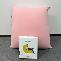 【激安】Yogibo Mini ヨギボー ミニ ビーズクッション フラミンゴ ダークグレーカバー付き