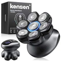 【激安】K◆kensen スキンヘッド用シェーバー 120枚刃 2段階スピード 7Dスキンヘッド ハゲ用 坊主用 頭髪シェーバー