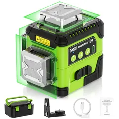 【送料無料】K◆HUEPAR レーザー墨出し器 グリーン 緑色 レーザー クロスライン レーザーレベル 360° セルフレベリング 