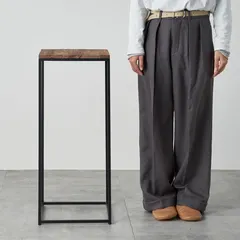 中古 【アウトレット】フラワースタンド 飾り棚 花台　木製 アイアン【訳アリ】 即納