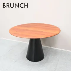 ☆BRUNCH☆ブランチ ダイニングテーブル ラウンドテーブル 円形天板 無垢材 ウォールナット アイアンレッグ 直径1 新着