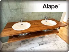 【即納】■モデルルーム展示品■未使用品■Alape/アラペ■W160■一面鏡■特注■2連洗面化粧台/洗面カウンター■khhx30