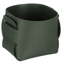 アクセサリートレイ 10×9×10 cm グリーン PUレザー アウトレット