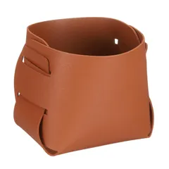 アクセサリートレイ 10×9×10 cm ライト茶色 PUレザー 新着