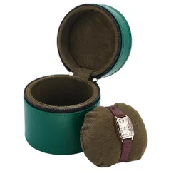 中古 腕時計ケース 9.6×9.7cm PUレザー 即納