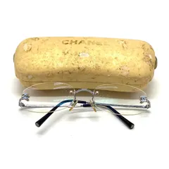 【激安】【中古】CHANEL シャネル ココマーク 度入り シルバー メガネ fY01135N