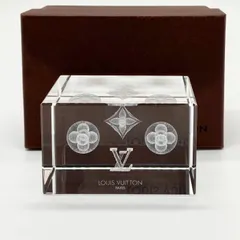 【期間限定】【中古】良品  LOUIS VUITTON  ルイ ヴィトン ノベルティ	ガラス ペーパー ウェイト fY11527N