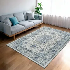INOVADAY カーペット ラグマット 90×150cm 絨毯 ペルシャ風 洗えるラグ 滑り止め オールシーズン ライ アウトレット