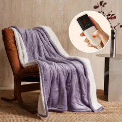 Jet's Home 電気掛・敷毛布 -180×130cm 電気ブランケット 6段階温度調整＆10時間タイマー設定機能  送料無料
