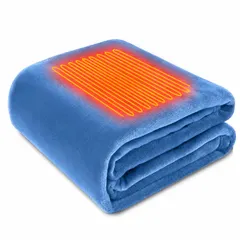 電気毛布 掛け敷き兼用 【 大判サイズ 143×88cm 9箇所発熱】 電気ブランケット JIS認証保温性79.9% 速 新着