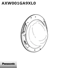 【新品】Panasonic パナソニック 洗濯乾燥機 ふた(ドア) AXW001GA9XL0 送料無料