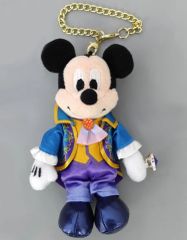 중고 ぬいぐるみマスコット・ぬいぐるみバッジ ミッキーマウス ファンタジースプリングスデザイン ぬいぐるみチャーム 「東京ディズニーシー25周年 “スパークリング・ジュビリー”」 東京ディズニーシー限定