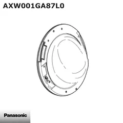 【期間限定】【新品】Panasonic パナソニック 洗濯乾燥機 ふた(ドア) AXW001GA87L0
