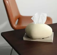 【激安】ティッシュボックス おしゃれ ティッシュケース シンプル かわいい マウス アイボリー