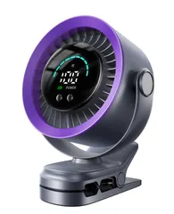 ★新品★【2026特許取得降噪技術15dB&暴風クリップファン】卓上扇風機 クリップ 小型 強力 USB急速充電式 車  新着