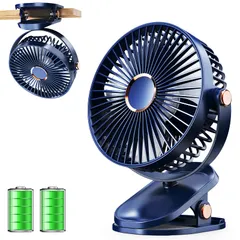 【期間限定】★新品★iNeibo 卓上扇風機 クリップ 小型 USB扇風機 【4000mAh大容量バッテリー内蔵】 USBファン 2