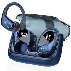 中古 ★新品★イヤホン bluetooth 耳掛け ワイヤレスイヤホン 最大75時間再生 Hi-Fi音質 Bluetooth5 即納