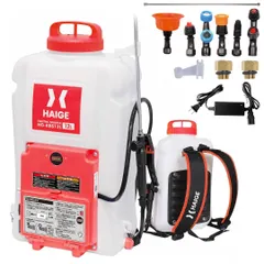 【即納】★新品★HAIGE(ハイガー) 充電式 背負い電動噴霧器 12L レッド HG-KBS12L